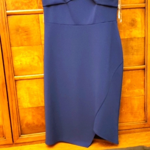 BEBE NAVY BLUE DRESS SIZE 8 - Picture 4 of 8